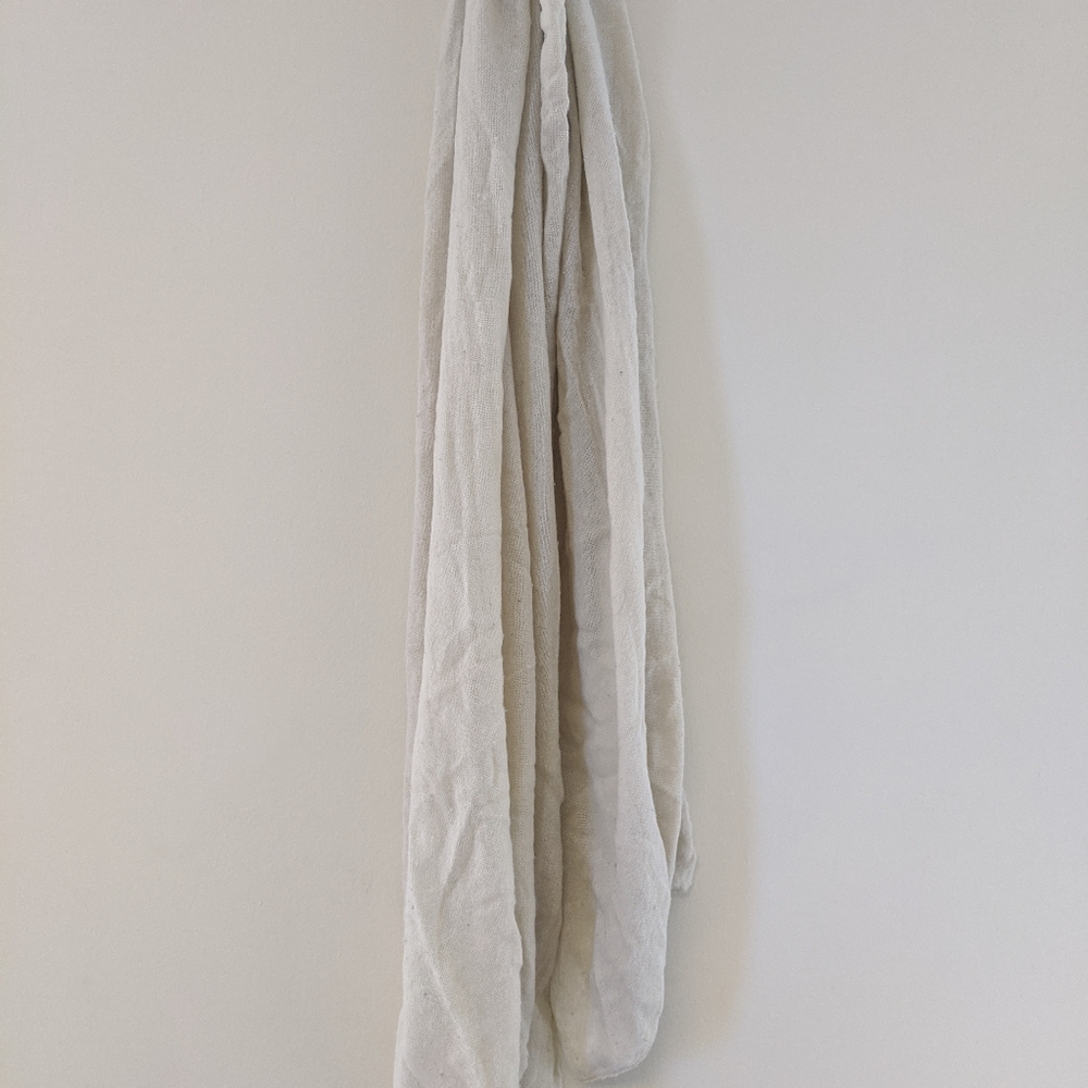 Cream white scarf wrap